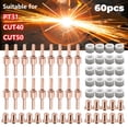 thumbnail image 1 of 60Pcs Plasma Cutting Consumables for Cut40 50 with Plasma Cutter Torch for Pt31, 1 of 9