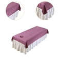 thumbnail image 6 of Stgfyxgs Salon Sofa Cover, with Face Hole, Professional Massage Table Cover, Washable, Lightweight And Soft, Beauty Bed Cover for Salon Purple, 6 of 9