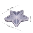 thumbnail image 3 of Plastic Storage Containers Star Shaped Clear Compartment Boxes for Halloween Candy Small Parts Organization Holiday Treat Holders, 3 of 7