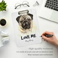 thumbnail image 5 of FMSHPON Pug Dog Printing Clipboard Hardboard Wood Nursing Clip Board and Pull for Standard A4 Letter 13x9 inches, 5 of 7