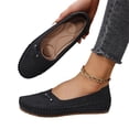 thumbnail image 2 of Women's Leather Soft-Soled Non-Slip Shoes,Womens Leather Lightweight Slip on Flat Walking Shoes,Comfortable Wide Round Toe Loafers for Work, Travel, Shopping and Everyday Wear 39, 2 of 9