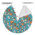 thumbnail image 2 of Rateoe Cute Conch Print Christmas Tree Skirt 48" for Xmas Holiday New Year Party Circle Tree Mat Ornaments Decoration, 2 of 7