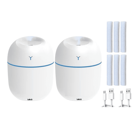 Difusor De Aromas Lab.G Humidificador 2pz Blanco