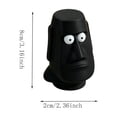 thumbnail image 3 of Estatua Moai | Juguete antiestrés con forma de ojos | Decoración de escritorio estampada | Lindo juguete para aliviar la ansiedad para niños y adultos, 3 of 5