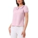 thumbnail image 4 of INSPIRAR CHIC Blusa de Verano Casual con Manga Abullonada Retro y Cuello Peter Pan para Mujeres S Rosa, 4 of 6