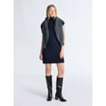 thumbnail image 3 of Free Assembly Women's Turtleneck Sweater Mini Dress, Sleeveless, Sizes XS-XXL, 3 of 6