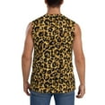thumbnail image 4 of Uemuo Gold Glitter Leopard Pattern Men's Sleeveless T-Shirt,Muscle Athletic Tank Top, Moisture-wicking Quick-dry Breathable Classic Tee Top for Gym Run Outdoor Sports-3X-Large, 4 of 8