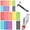 Multicolor, variant on Wrap-It Storage Self-Gripping Reusable Cable Ties - 5" and 8" (60 Pack) - Reusable Hook and Loop Charging Cord Wraps for Cord Management - Multi-Color