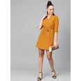 thumbnail image 2 of Zima Leto Women's Mustard Shirt Dress, 2 of 11