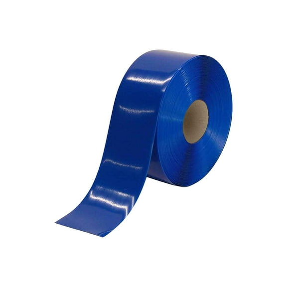 Mighty Line Floor Tape,Blue,4 inx100 ft,Roll 4RB