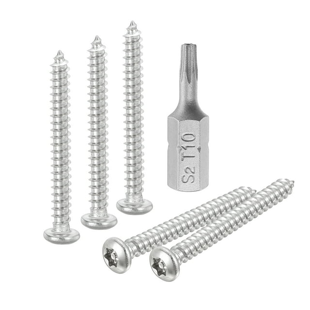 Lot de 50 M3 x 25mm Tête de Bouton Torx Sécurité Vis Métalliques avec T10 Bit