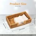 thumbnail image 2 of Tzdxfgl Rattan Napkin Holder for Table, Woven Guest Towel Holder, 9.5" x 5.5" x 2", Natural, 2 of 11