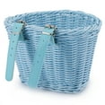 thumbnail image 2 of SHUWND Bike Basket for Front Handlebar Kid Adult Bicycle Handlebar Wicker Basket Bike Decoration Waterproof with Leather Straps Accessories Basket(Sky Blue), 2 of 10