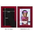 thumbnail image 5 of Grooved 4 in. x 6 in. Red Picture Frame (Set of 2), 5 of 8