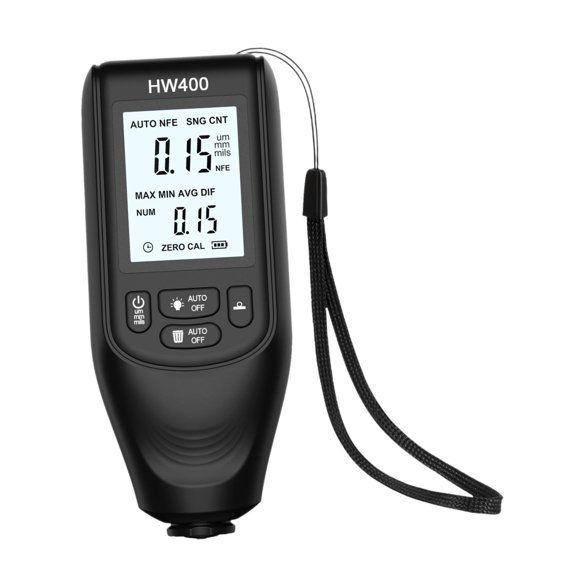 segolike Paint Thickness Gauge for Vehicles, Measuring From 0-2000 µm, Paint Layer Thickness Tester for Manufacturers And Used Car Buyers Black