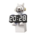 thumbnail image 3 of deevoka Digital Clock Astronaut Timepiece for Organizer Dresser Bathroom light blue, 3 of 9