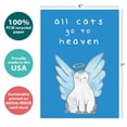 thumbnail image 2 of Tree-Free Greetings Pet Sympathy Greeting Card, 5x7, Cat Heaven (GO65937), 2 of 5