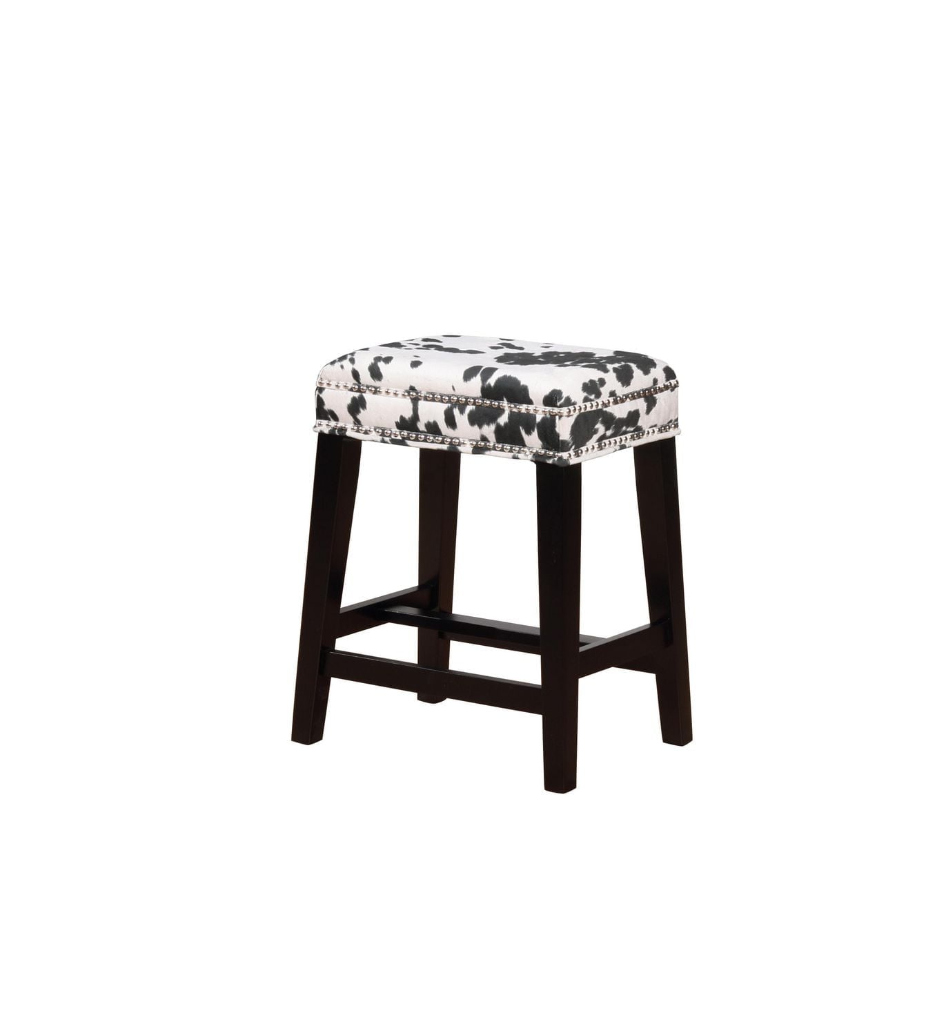 Carter Black Cow Print Counter Stool