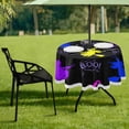 thumbnail image 7 of Coolnut Halloween Tablecloth 60 in,Halloween Colored Witch Party Lace Round Table Cloth Water Resistant Spill Proof Large Table Cover for Kitchen BBQ Hotel Dining Party Decoration, 7 of 7