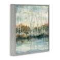 thumbnail image 2 of Stupell Industries Birch Tree Reflections Quaint Lake Clearing Landscape Painting Gray Framed Art Print Wall Art, Design by Carol Robinson, 2 of 5