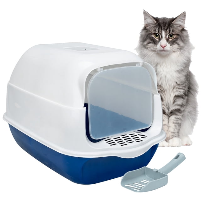 Arenero Cerrado Sanitario Para Gato Con Pala Puerta Abatible