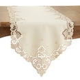 thumbnail image 2 of Saro Lifestyle Lace Design Table Runner, 2 of 4