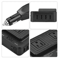 thumbnail image 3 of INVERSOR PARA AUTO 300W CON 4 PUERTOS USB 2 TOMA DE CARGA, 3 of 5