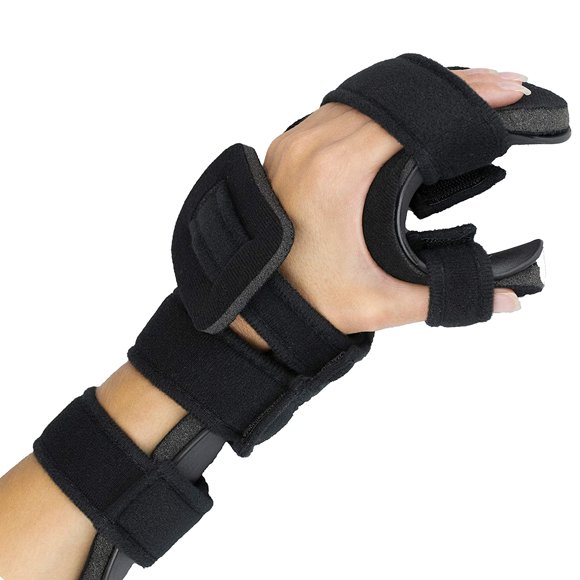 Resting Hand Brace, Soft Stroke Hand Splint Night Support for Men and Women