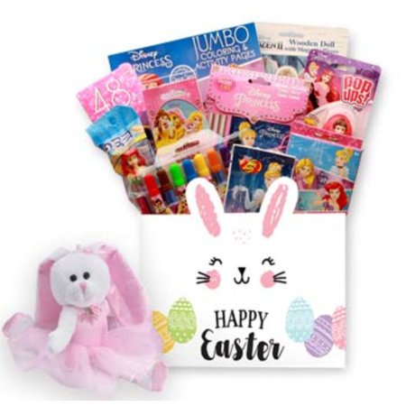 GBDS Disney Princess Easter Gift Box w- Easter Bunny Plush- Easter Basket for child