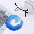 thumbnail image 2 of Acrylic Wave Sculpture Wave Desktop Blue Flower Statue Bedroom Home Gift Ornaments Decoration 20 X 20cm, 2 of 5