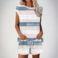 thumbnail image 3 of Women Summer 2 Piece Outfits New Two Piece Sets for Women Summer Short Lounge Set Casual Beach Vacation Outfits Spring Sweatsuits Tracksuit White XXL, 3 of 5