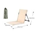 thumbnail image 5 of Portable Beach Mat Lounger Chair Adjustable Reclining Back Beach Lounger for Sunbathing Camping Beach, 5 of 5
