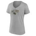 thumbnail image 2 of Women's Heather Gray Wake Forest Demon Deacons Campus V-Neck T-Shirt, 2 of 3