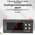 thumbnail image 2 of -8000H Machine à Fruits de Mer Contrôle de Température Thermostat de Stockage à Froid Alarme de Refroidissement Simple 12-24V, 2 of 7