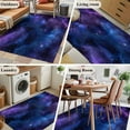 thumbnail image 6 of Abstract Starry Sky Washable Area Rugs 4'x6', Blue Purple Black Night Sky Star Low Pile Throw Living Room Rug Non-Slip Sturdy Edge Binding Carpet for Indoor Entryway Bedside Kitchen, 6 of 9