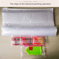thumbnail image 4 of 3X Carp Fish Flower Diamond Embroidery Full Drill Round Kit Diamond Decor, 4 of 6