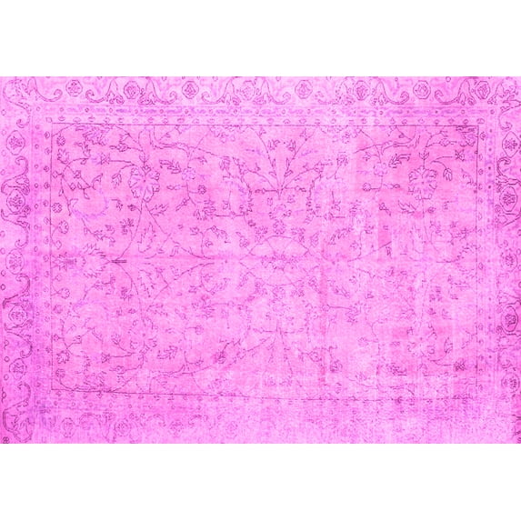 Ahgly Company Indoor Rectangle Persian Pink Traditional Area Rugs, 2' x 5'