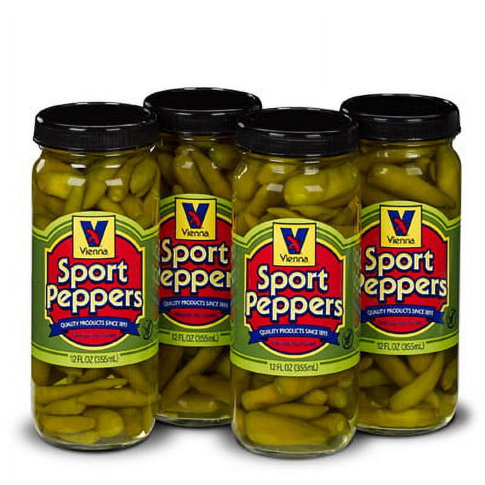 Vienna Beef Vienna Sport Peppers, 12 oz (4 Pack)