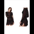 thumbnail image 3 of Vestido de Baño de Transparente de Larga para Mujer Negro L, 3 of 6