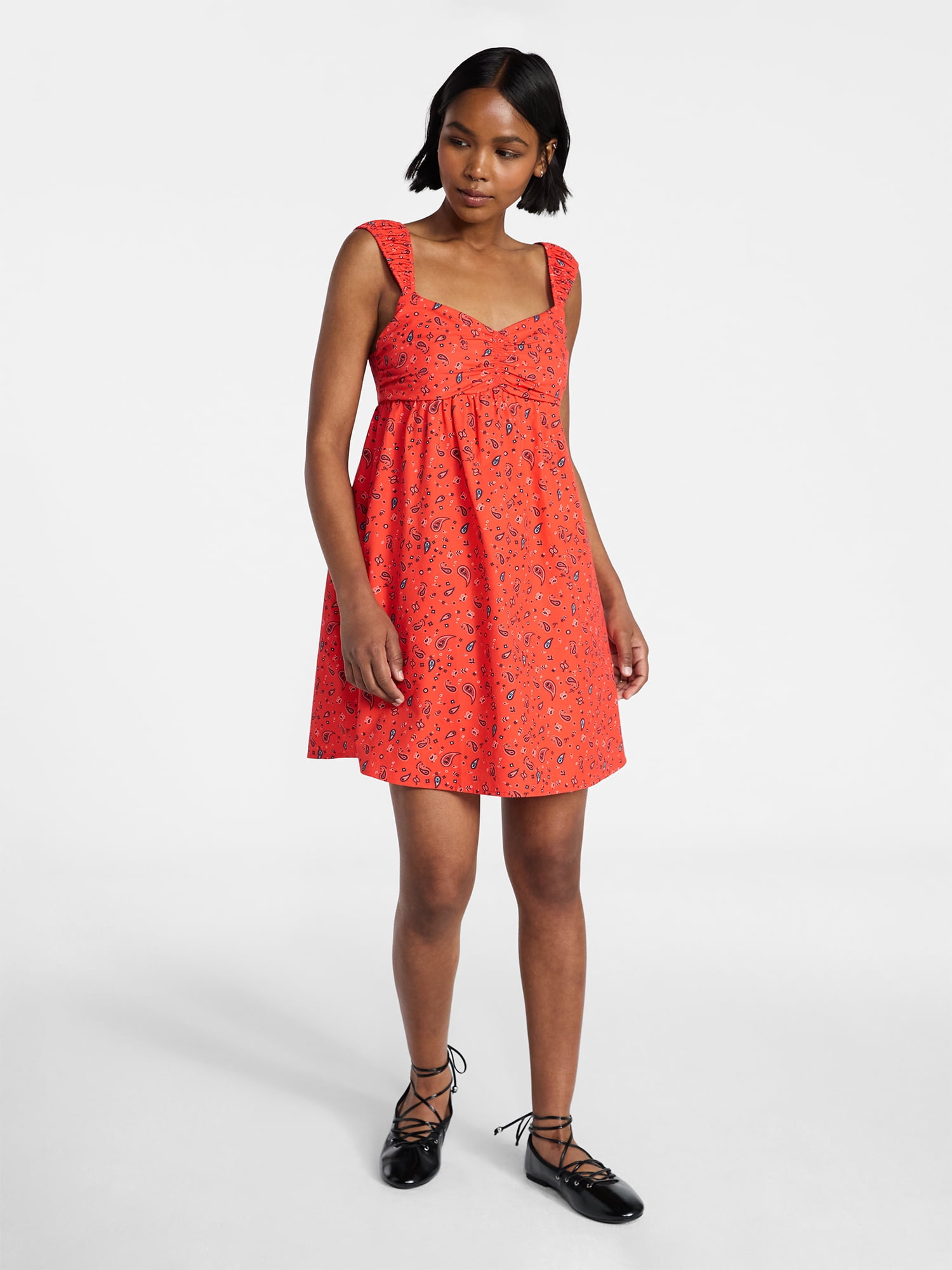 No Boundaries Poplin Dress, Women's XXS-XXL