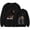 Black, variant on Arijit Singh Sportswear trendy pattern men's and women's fashionable long sleeved round neck pullover