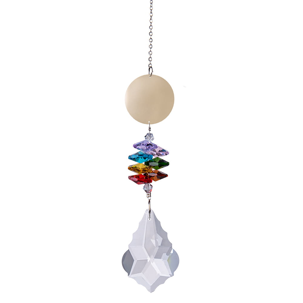 5PCS Rainbow Crystal Suncatcher Hanging Ball Prisms Pendant Window Home Decor 