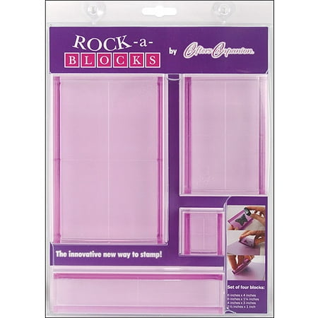 Crafter's Companion Rock-A-Blocks Stamping Block Set, 4/pkg