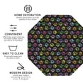 thumbnail image 3 of Honeii Colorful Paw Print Leather Coaster Set of 4, Ideal for Safeguarding Your Furniture from Drinks Spills and Effortless Cleanup-Octagon, 3 of 6