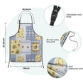 thumbnail image 7 of Pioneer Flower Floral Print Pattern Kids Aprons for Girls and Boys,Adjustable Neck Strap Toddler Aprons for Kids Cooking Baking, 7 of 7