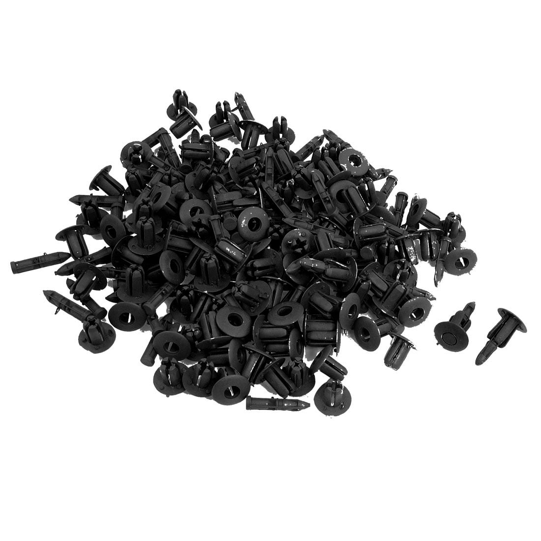 Unique Bargains 90 Pcs Auto Car Push Type Gray Plastic Expanding Screw