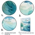 thumbnail image 3 of Designart "Turquoise White Ocean Marine Muted" Nautical & Beach Floater Framed Canvas Art Print, 3 of 7