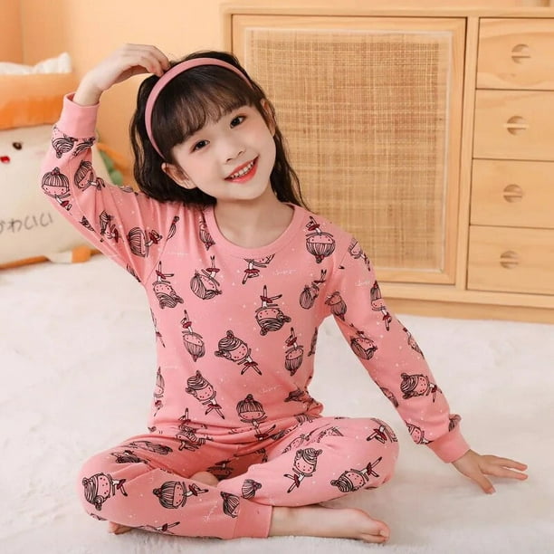Conjuntos de pijamas para ninas pijamas navidenos para ninos ropa de casa para ninos ropa de dormir para ninos ropa de dormir para ninas de 4 6 8 10 y 12 anos Bodega Aurrera en linea