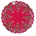 thumbnail image 6 of Fennco Styles Pandora Collection Holiday Christmas Tree 14 Inch Round Placemats, Set of 4, 6 of 6