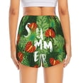 thumbnail image 4 of Goofa Palm Leaves And Tropical Flowers Printed Women 2 in 1 Running Shorts,Quick Dry Athletic Workout Shorts,High Waisted Athletic Shorts with Liner Pockets-X-Large, 4 of 9